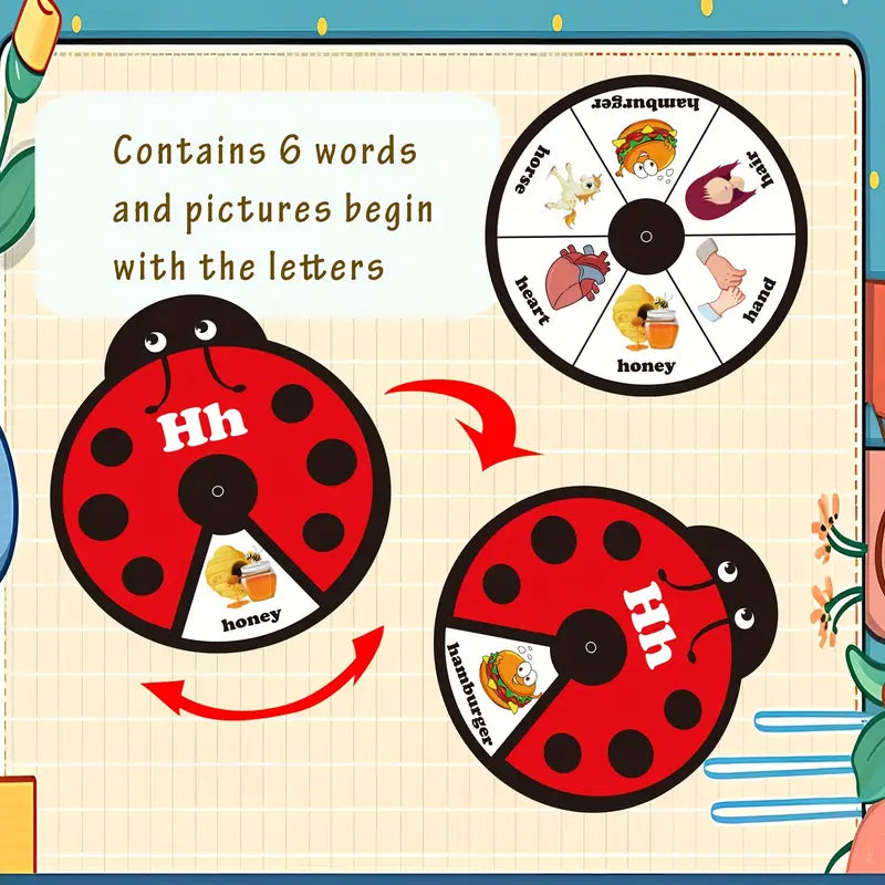 SpinLearn™ – Montessori Rotating Flash Card Learning Toy (Ages 2–5)