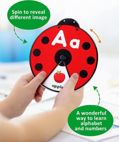SpinLearn™ – Montessori Rotating Flash Card Learning Toy (Ages 2–5)