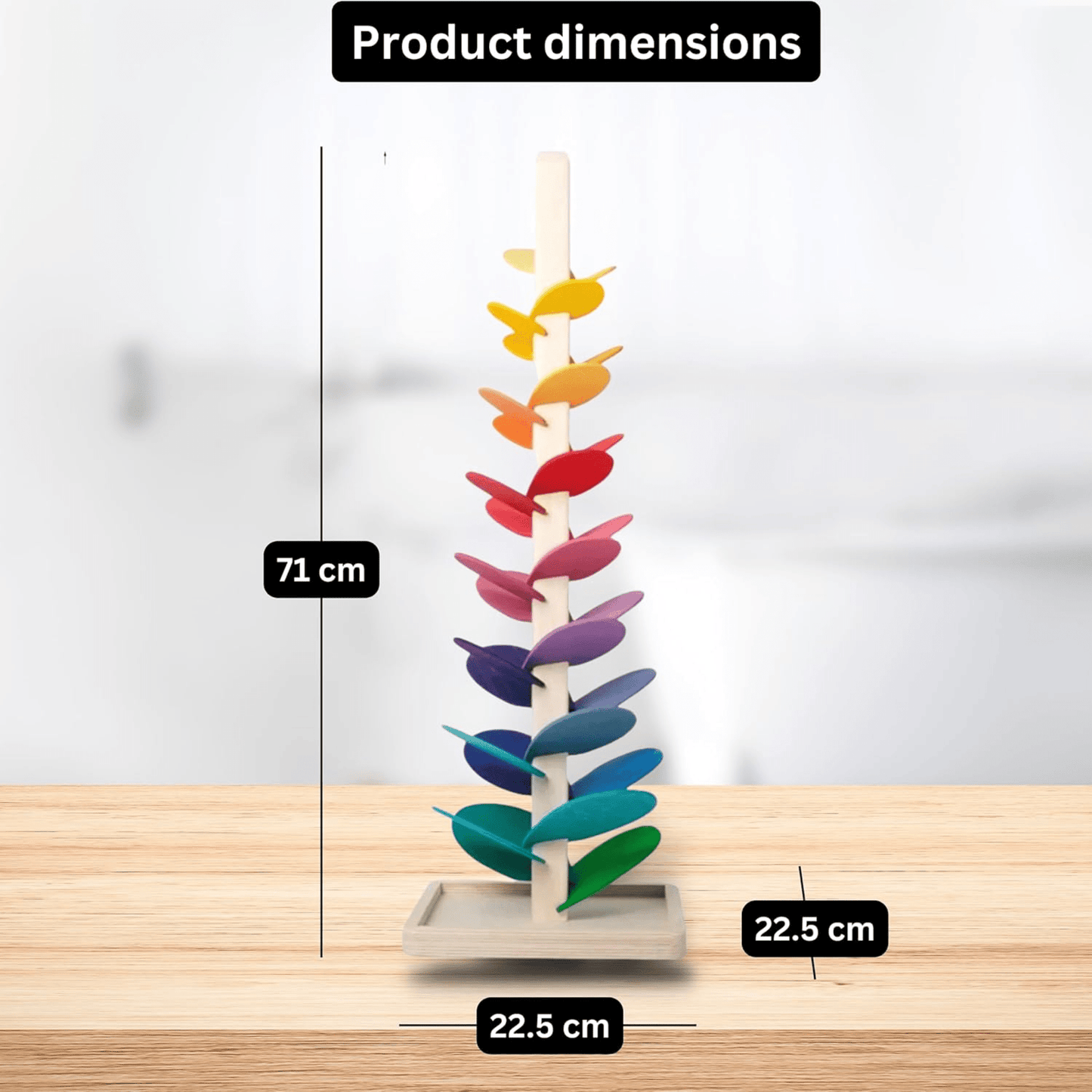 Rainbow Musical Marble Run Tree Tower