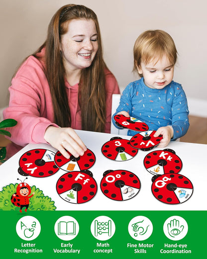 SpinLearn™ – Montessori Rotating Flash Card Learning Toy (Ages 2–5)