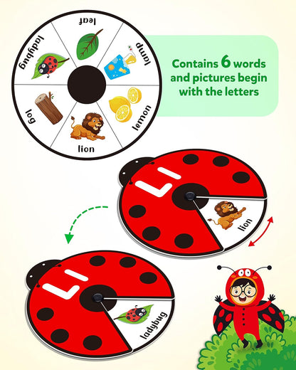 SpinLearn™ – Montessori Rotating Flash Card Learning Toy (Ages 2–5)