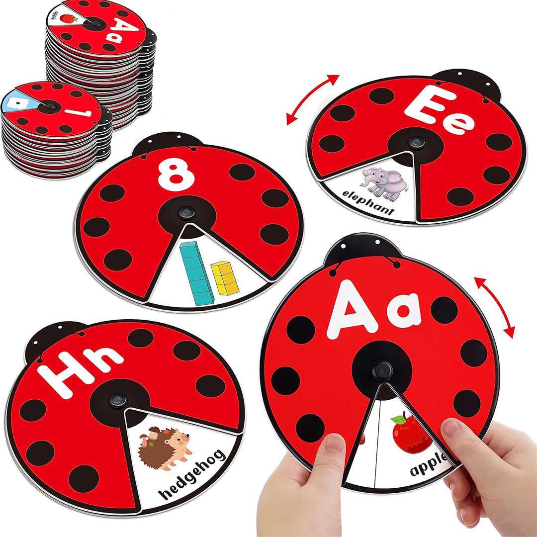 SpinLearn™ – Montessori Rotating Flash Card Learning Toy (Ages 2–5)