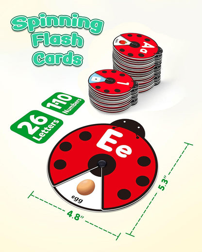 SpinLearn™ – Montessori Rotating Flash Card Learning Toy (Ages 2–5)